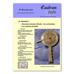 Cadran-Info 30