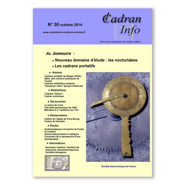 Cadran-Info 30